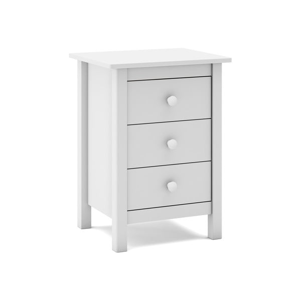 Baltas vaikiškas naktinis staliukas iš pušies medienos Max - Marckeric-image-3