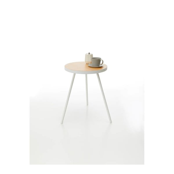 Apvalios formos šoninis stalas 48x49 cm Tower – YAMAZAKI-image-4