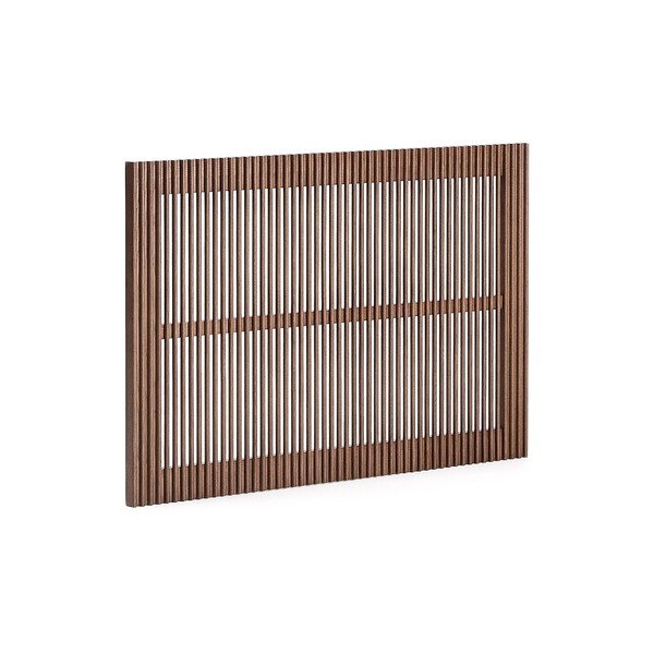 Tamsios natūralios spalvos iš uosio masyvo galvūgalis 105x70 cm Beyla – Kave Home