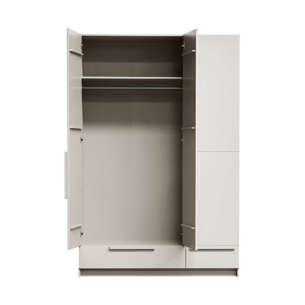 Modulinė spinta kreminės spalvos iš pušies masyvo 142x215 cm Pure – WOOOD-image-2