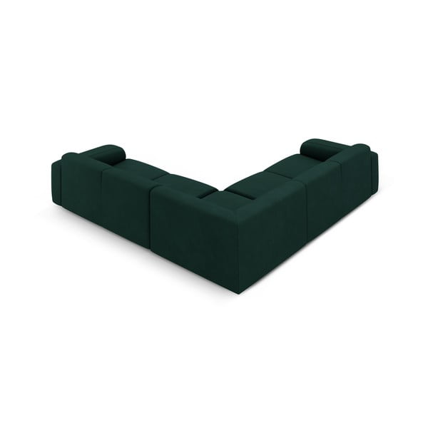 Kampinė sofa tamsiai žalios spalvos (kintama/„L“ formos) Molino – Micadoni Home-image-2
