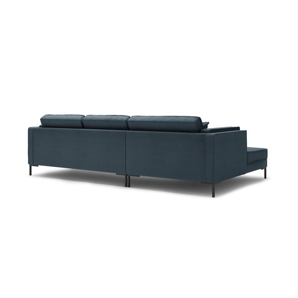 Mėlyna kampinė sofa Milo Casa Attilio, kampas kairėje-image-3