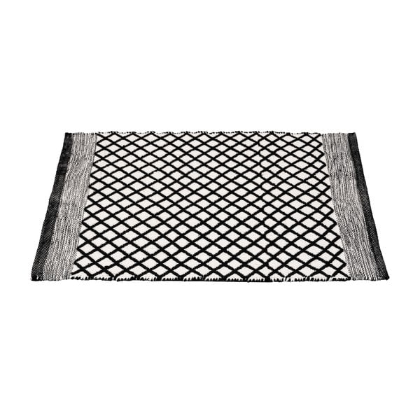 Juodos ir baltos spalvos iš perdirbto plastiko vonios kilimėlis 50x80 cm Tara – Wenko-image-2