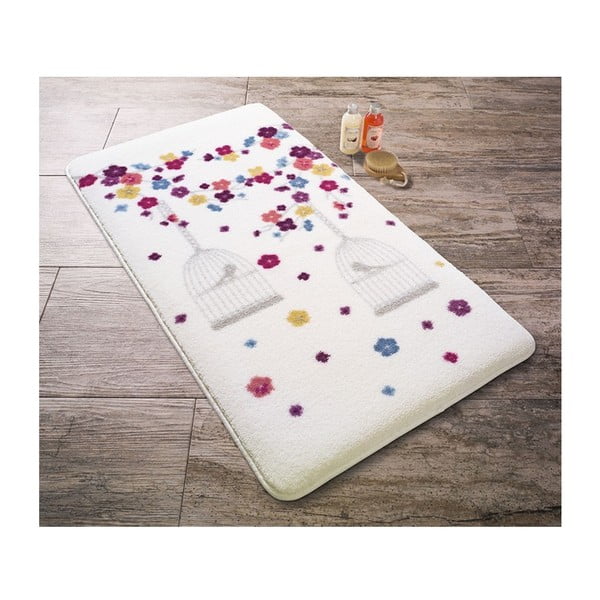 Baltas vonios kilimėlis Confetti Bathmats Tiny, 80 x 140 cm