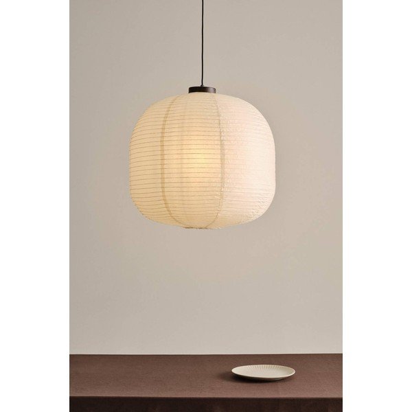 Smėlio spalvos iš popieriaus kabantis šviestuvas ø 65 cm Selma – Jotex-image-1