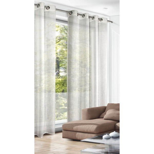 Smėlio spalvos užuolaida 140x245 cm Struktura Uni – Sehlbach-image-1