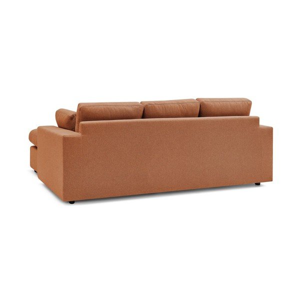 Oranžinės spalvos kampinė sofa Belair – Bobochic Paris-image-4