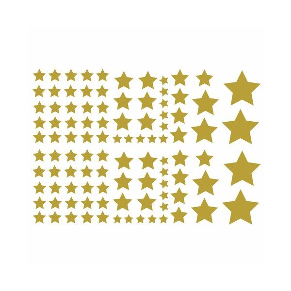 100 "Ambiance Golden Stars" lipdukų rinkinys-image-2