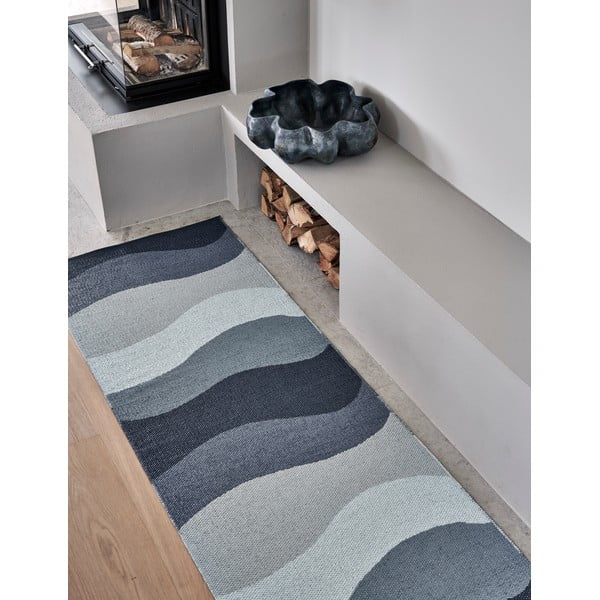 Mėlynos spalvos lauko ir vidaus kilimas 70x100 cm Urvi Water – Pappelina-image-4