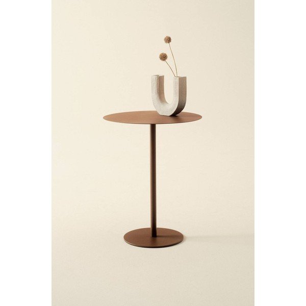 Iš metalo apvalios formos šoninis stalas ø 40 cm Heby – Jotex-image-1