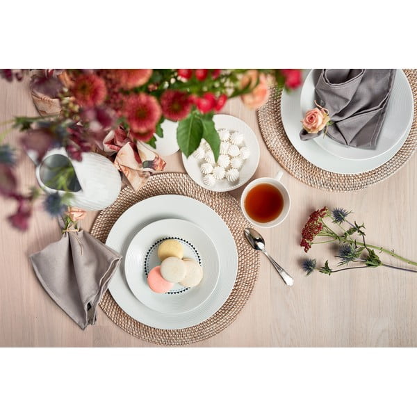 Baltas pintas kilimėlis Tiseco Home Studio, ⌀ 36 cm-image-3