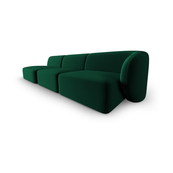 Žalios spalvos iš velveto sofa su dešiniuoju kampu 311 cm Paolo – Milo Casa-image-2