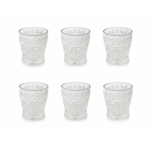 6 stiklinių rinkinys "Villa d'Este Crystal Prisma", 260 ml