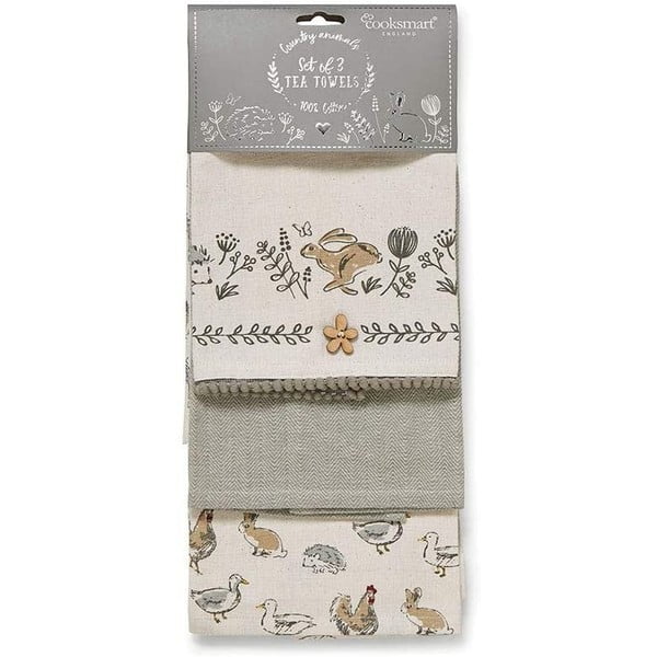 Rankšluostėlių ir puodų laikiklio rinkinys 4 vnt. Country Animals – Cooksmart ®-image-4