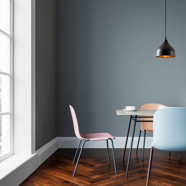 Juodos spalvos kabantis šviestuvas ø 18 cm su metaliniu gaubtu Tattoo – Opviq lights-image-1