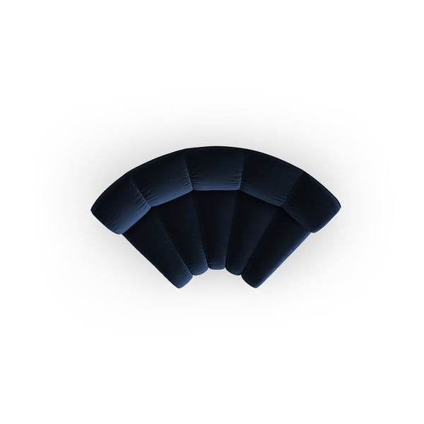 Mėlynos spalvos iš velveto modulinė sofos dalis (kintama) Lupine – Micadoni -image-2