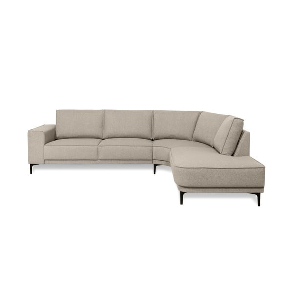 Kampinė sofa smėlio spalvos (su dešiniuoju kampu) Copenhagen – Scandic