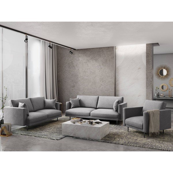 Šviesiai pilka sofa Milo Casa Piero-image-1