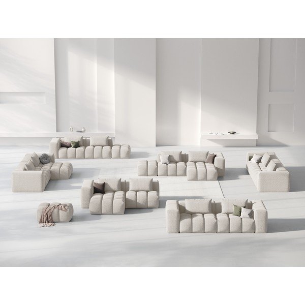 Smėlio spalvos kampinė sofa (su kairiuoju kampu/su gultu) Verona – Cosmopolitan Design-image-1