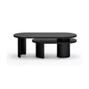 Juodos spalvos uosio kavos staliukas 120x50 cm Nori - Teulat