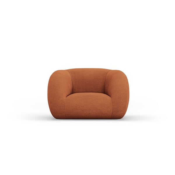 Krėslas iš boucle oranžinės spalvos Essen – Cosmopolitan Design-image-2