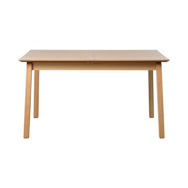 Prailginamas valgomojo stalas natūralios spalvos su ąžuolo dekoro stalviršiu 95x200 cm Bari – Unique Furniture