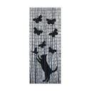 Juodai pilka bambuko durų užuolaida 200x90 cm Cat and Butterfly - Maximex
