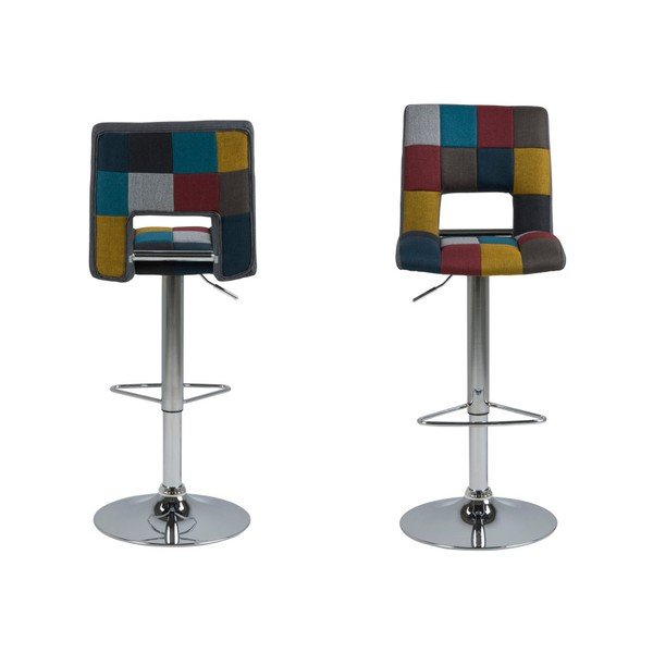 2 baro kėdžių rinkinys Acton Wilma Barstool Patchwork-image-2