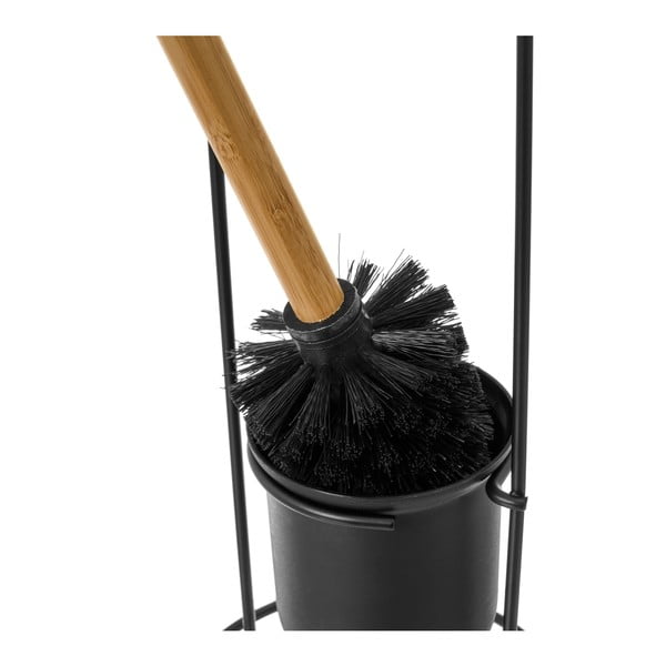 Iš metalo tualeto šepetys juodos spalvos Simply – Casa Selección-image-1