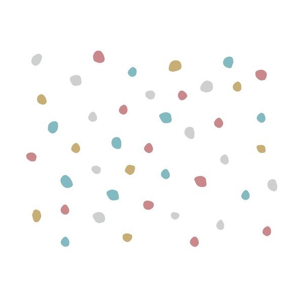 Vaikiška medvilninė paklodė BELLAMY Dots, 60 x 120 cm-image-1