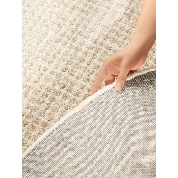 Natūralios spalvos iš vilnos apvalios formos kilimas ø 160 cm Eloise – Hanse Home-image-1