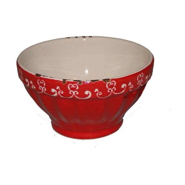 Raudonos spalvos keramikos dubuo "Antic Line", ⌀ 9,5 cm