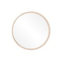 Sieninis veidrodis su ąžuolo masyvo rėmu Gazzda Look, ⌀ 27 cm