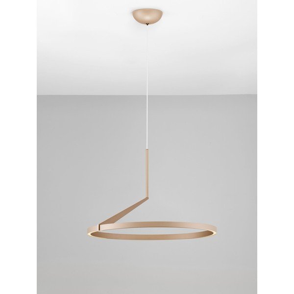 Rožinio aukso spalvos iš aliuminio kabantis šviestuvas LED su pritemdymo funkcija ø 60 cm Tilia – Nova Luce-image-3