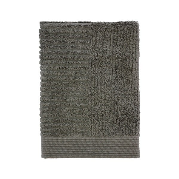 Khaki spalvos iš frote audinio iš medvilnės rankšluostis 50x70 cm Classic – Zone