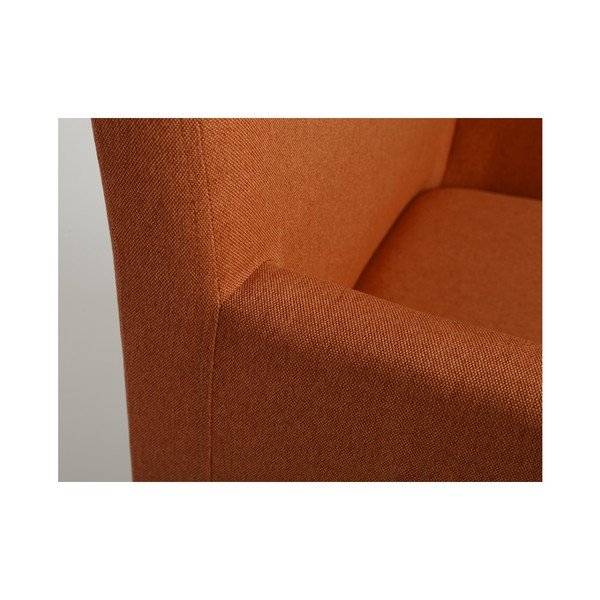 Oranžinis fotelis Individualizuotos formos Wilton-image-2