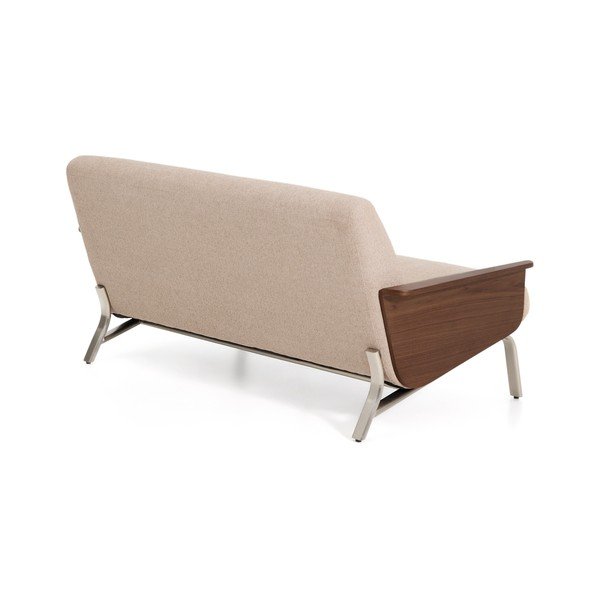 Šviesiai rudos spalvos sofa iš šenilinio audinio 165 cm Amsen – Kave Home-image-4