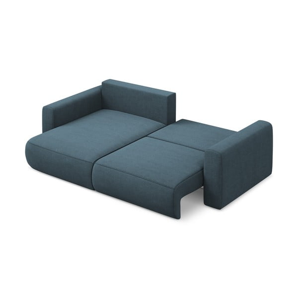 Mėlynos spalvos sulankstoma/su sandėliavimo vieta kampinė sofa (su kairiuoju kampu/su gultu) Kapua – Makamii-image-4