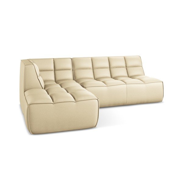 Iš dirbtinės odos modulinė kampinė sofa Kalai – Makamii-image-2