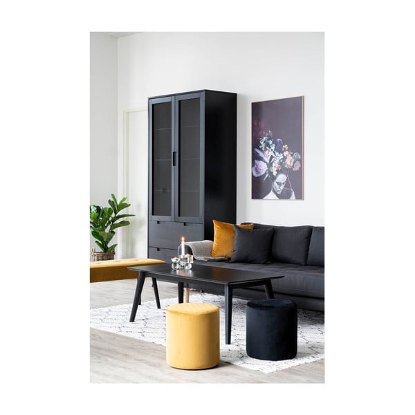 Juodas pufas House Nordic Ejby, ø 34 cm-image-3