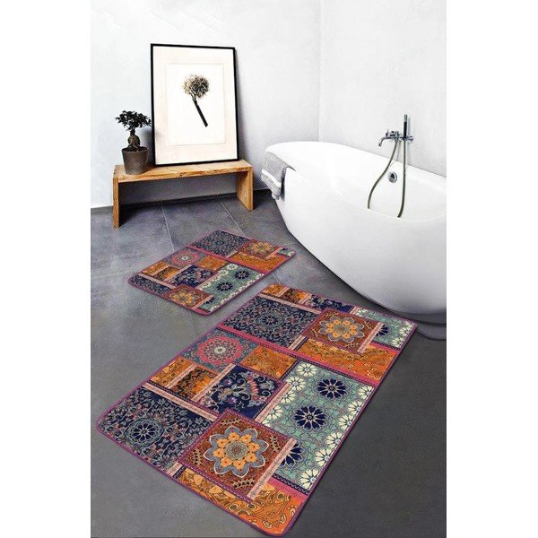 Iš velveto vonios kilimėliai 2 vnt. 60x100 cm – Mila Home-image-3