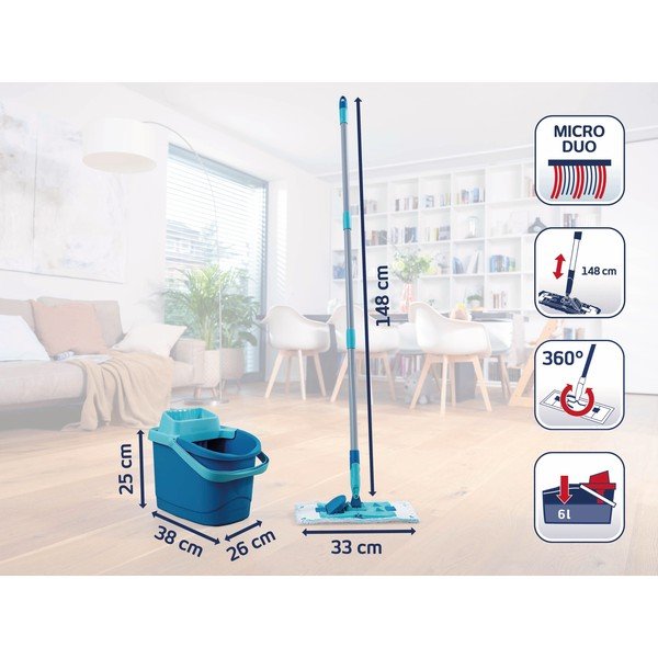 Šluostė su kibiru PowerClean M – LEIFHEIT-image-2