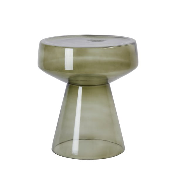 Iš stiklo apvalios formos šoninis stalas ø 37 cm Dakwa – Light & Living