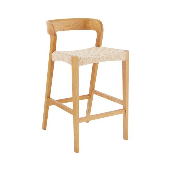 Natūralios spalvos iš guobos masyvo baro taburetė (sėdynės aukštis 65 cm) Vikdalen – Jotex