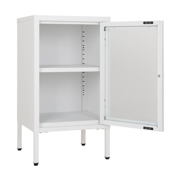 Iš metalo vitrina baltos spalvos 38x70 cm Dalby – House Nordic-image-2