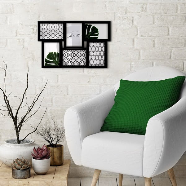 Pakabinamas rėmas iš plastiko juodos spalvos 48x32 cm  -image-1