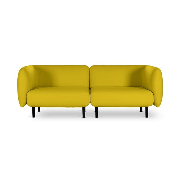 Geltonos spalvos sofa Softline Elle, 230 cm