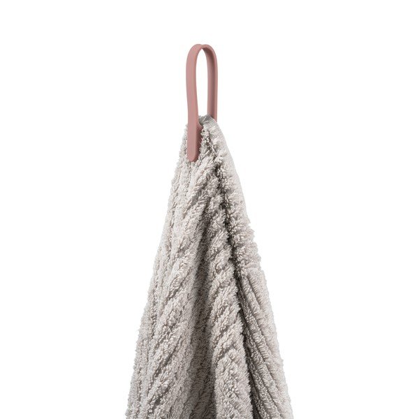 Pilkai rožinės spalvos iš silikono kilpa rankšluosčiui 2 vnt. Loop – Zone-image-1