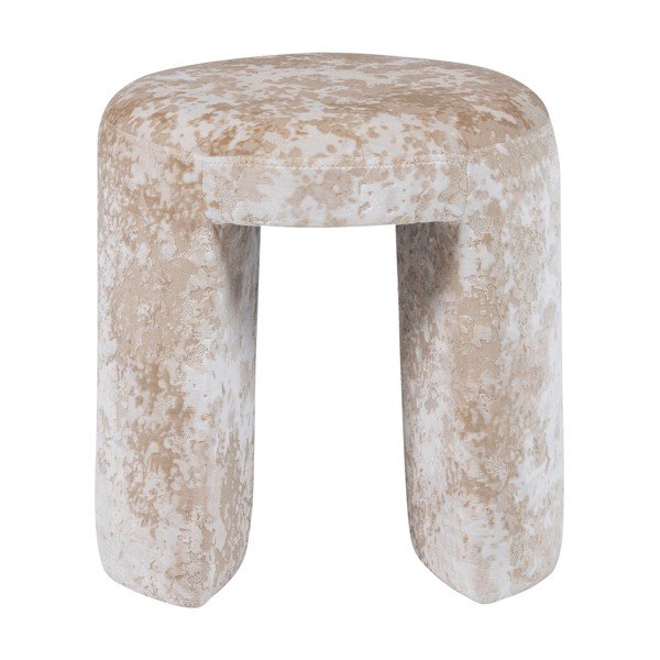 Smėlio spalvos iš audinio taburetė Charlie – WOOOD