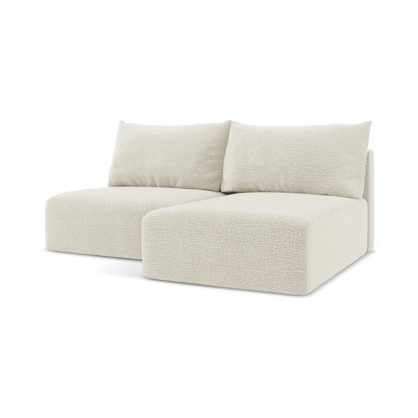 Kreminės spalvos sulankstoma/su sandėliavimo vieta kampinė sofa (su dešiniuoju kampu) Kalena – Makamii-image-2